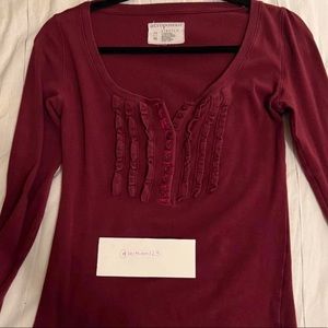 SOLD | Elena Gilbert Aero Ruffled Long Sleeve